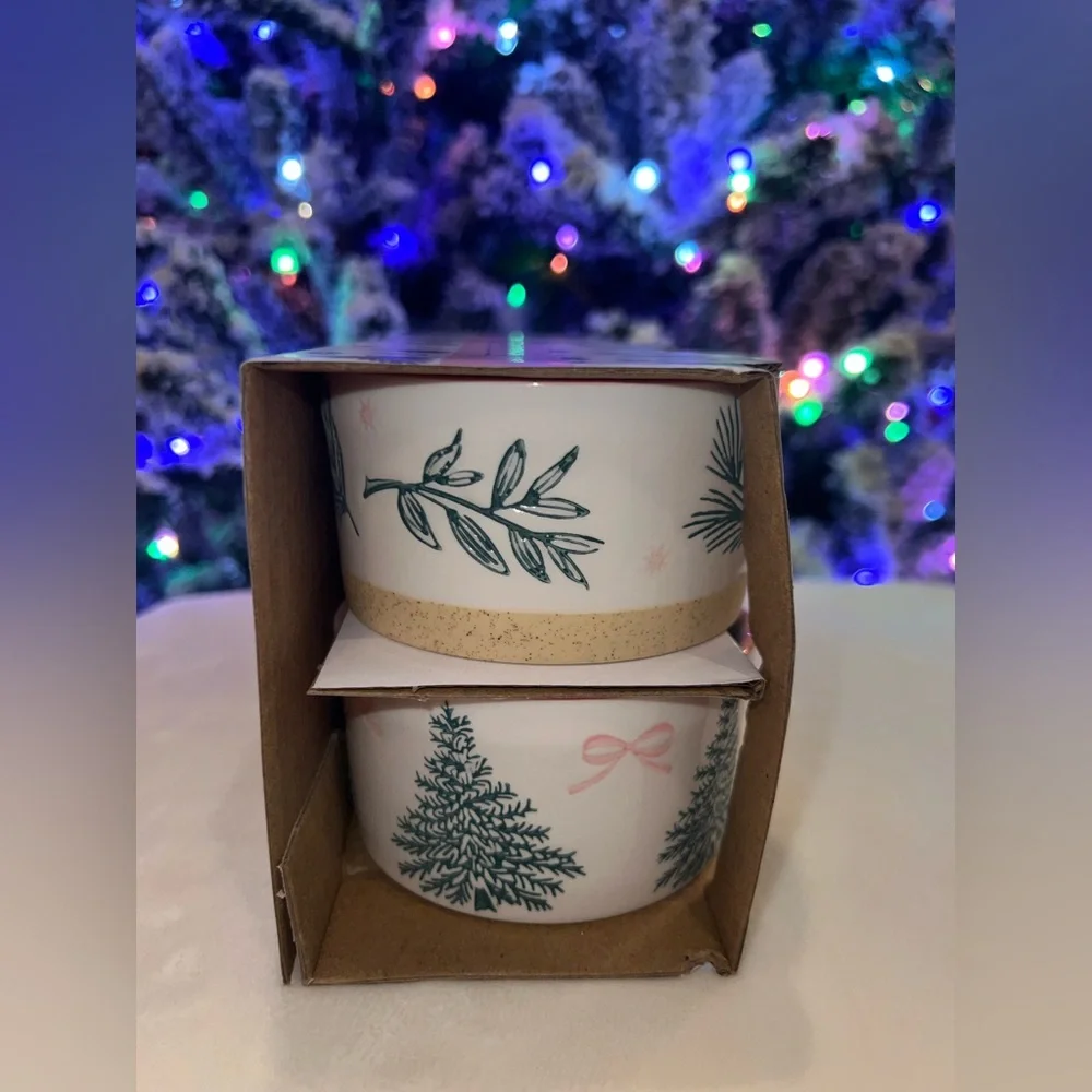Holiday Tree Ramekin Set of 4 | Oven Safe |‎ New in Box